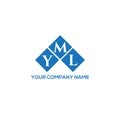 YML letter logo design on WHITE background. YML creative initials letter logo concept. Royalty Free Stock Photo