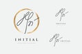 Yn Logo. Initials Letter Me In Gold Circle. Initial Signature. Design Fashion Handwriting Monogram. Handwritten Identity Name. Abs