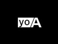 YOA Logo and Graphics design vector art, Icons isolated on black background