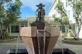 Yoda statue at Lucasfilm office in Presidio Royalty Free Stock Photo