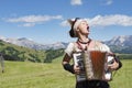 Yodeling in Alps Royalty Free Stock Photo