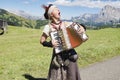 Yodeling in Alps Royalty Free Stock Photo