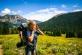 Yodeling Girl Royalty Free Stock Photo