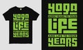 Yoga adds years to your life. Short quote about yoga. typography t shirt design