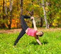 Yoga Ardha Chandra chapasana pose