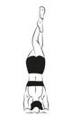 Yoga asana Sirsasana, Shirshasana. Headstand with