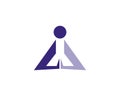 yoga atman 1 logo icon template Royalty Free Stock Photo