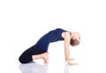 Yoga backward bending pose Royalty Free Stock Photo
