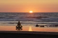 Yoga at the beach