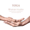 Yoga Bhairav mudra Royalty Free Stock Photo