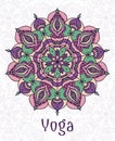 Yoga circular mandala