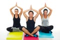 Yoga class Royalty Free Stock Photo