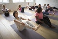 Yoga class concept