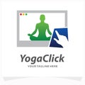 Yoga Click Logo Design Template