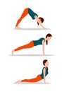 Yoga Collection in Color, Vector Illustration