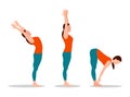 Yoga Collection Woman Set Vector Illustration