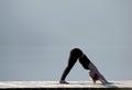 Yoga at Cultus lake British Columbia Royalty Free Stock Photo