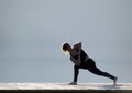 Yoga at Cultus lake British Columbia Royalty Free Stock Photo