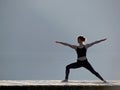 Yoga by Cultus lake near Chilliwack