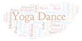 Yoga Dance word cloud.