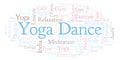 Yoga Dance word cloud.