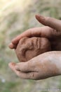 clay head by Yoga Asistant Royalty Free Stock Photo