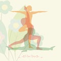 yoga design. Vector illustration decorative design Royalty Free Stock Photo