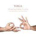 Yoga Dharmachakra mudra Royalty Free Stock Photo
