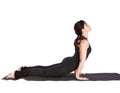 Yoga excercising urdhva mukha shvanasana