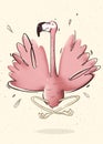 Yoga flamingo