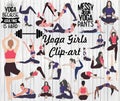 Yoga Girls Clipart