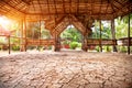 Yoga hall in India Royalty Free Stock Photo