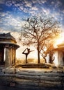 Yoga in Hampi