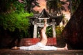 Yoga hanumanasana monkey pose