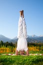 Yoga head standing