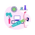 Yoga Home Illustration