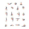 yoga icon set. Vector illustration decorative design Royalty Free Stock Photo