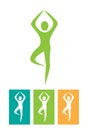 Yoga Icons Logos Illustration 1