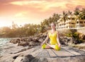 Yoga in India Royalty Free Stock Photo