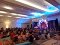 Yoga Instructors and DJ Addressing Yoga Class at Wanderlust Festival