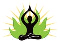Yoga Logo Royalty Free Stock Photo