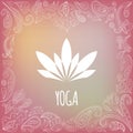 Yoga logo Royalty Free Stock Photo