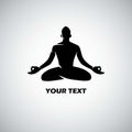 Yoga Logo Template Vector Royalty Free Stock Photo