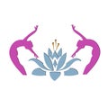 Yoga lotus icon