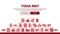 Yoga Mat Accessory Landing Header Vector