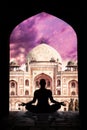 Yoga meditation in India Royalty Free Stock Photo