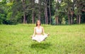 Yoga meditation levitation - women concentration in yoga exercise Royalty Free Stock Photo