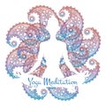 Yoga meditation poster