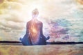 Yoga and meditation Royalty Free Stock Photo