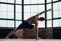 Yoga men sport lifestyle strong toned fit muscles Royalty Free Stock Photo
